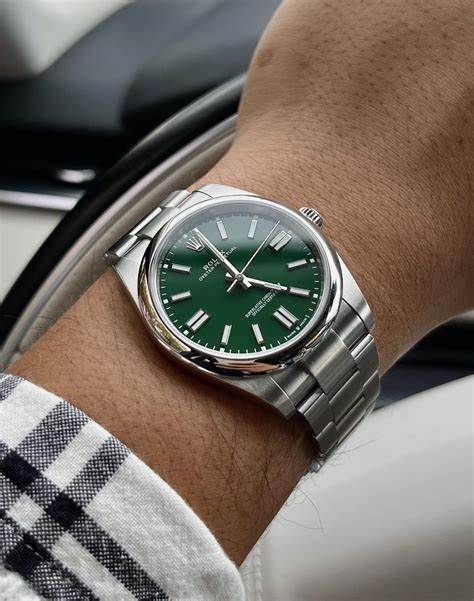 rolex perpetual green 41|rolex oyster perpetual 41 prezzo.